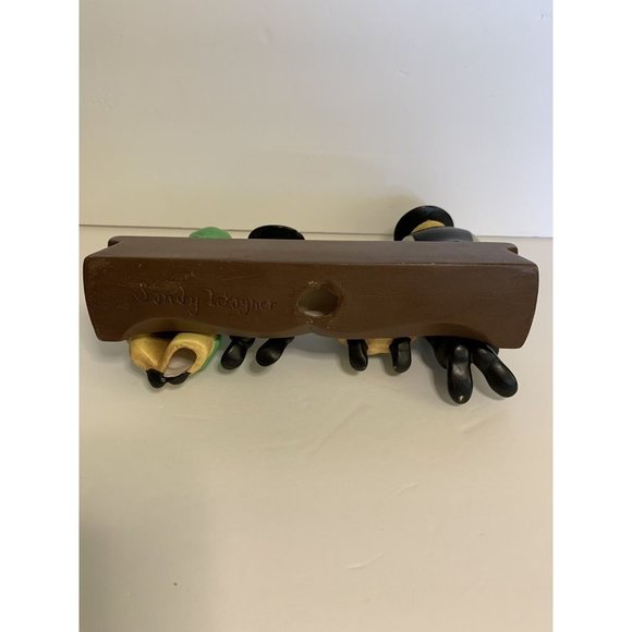 Holland Mold Amish Pennsylvania Dutch Family Sitting On Bench Vintage - Picture 9 of 10